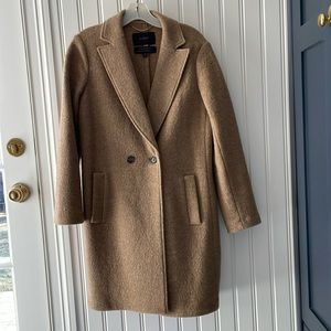 J. Crew Daphne Italian boiled wool topcoat